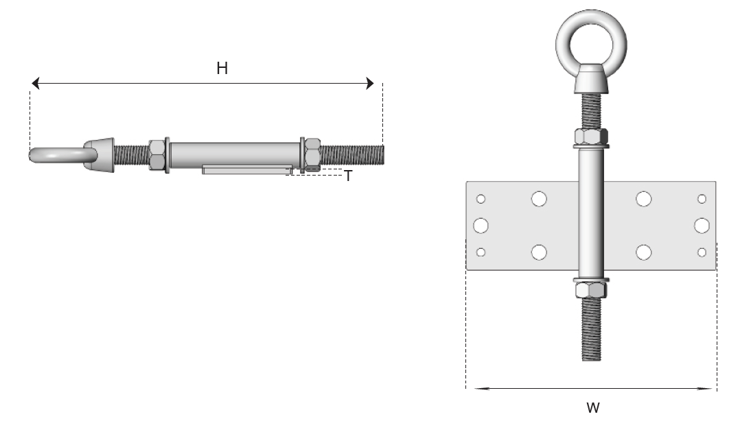 16mm rafter bracket Assembly